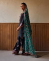 Sr 1708 Pure Heavy Roman Glass Silk Top With Bottom Dupatta Suppliers In India